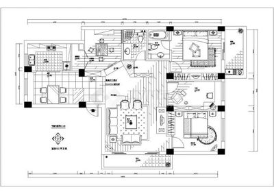 某住宅室内装修cad设计大样施工图素材